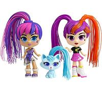 Curli Girls 82080 Doll and Pet Twinset, Mixed Colours Age 3+