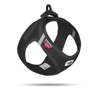 Curli Softshell Dog Harness Vest with Clasp Black - Medium