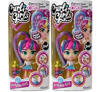 CURLIGIRLS 82082 Doll, Mixed Colours (Pack of 2)