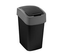 Curling 02170-Y09-00 Multi-Purpose "Flip" Waste Bin 10L Black / Plastic Gray 19x24x35cm