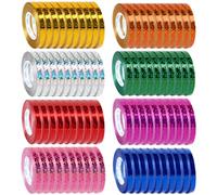 Curling Balloon Ribbon 80 Rolls Holographic Rainbow Ribbon 1/5 Inch, Balloon String for Balloons, Gift Wrapping & Craft Ribbons for Wedding Birthday Party DIY Floral Decor