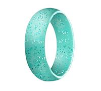 Curling Band Blue mm Wide Ring Yogaring Sports Ring Pearl Bright Silicone Ring Series The Rings English, B5, Silica gel, No Gemstone