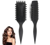 Curling Brush, Curly Hair Brush, Bounce Curl Brush, Comb for Curls, Styling Brush for Detangling, Combing, Shaping and Defining Curls, for Defined Trendy Curls Women and Men (Black)