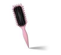 Curling Brush, Curly Hair Brush, Curl Defining Brush, 2024 New Define Styling Brush Curls Separation for Defined Curls Reduces Pulling Essential Styling Hair Comb for Women (Pink)