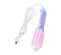 Curling Brush for Short Hair Anti Scald Heated Round Ceramic Tool Dryers Long Lasting Instant Heat Up All Types Owl