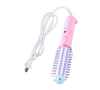 Curling Brush for Short Hair Anti Scald Heated Round Ceramic Tool Dryers Long Lasting Instant Heat Up All Types Owl