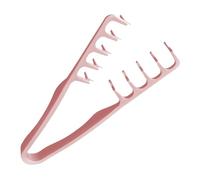 Curling Comb, Hair Tongs Texture Comb Styling Comb Roots Volume Tool Wide Tooth Comb for Care Volume Hair Roots with Pony Base