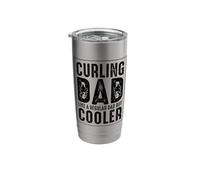 Curling Dad Like A Regular Dad But Cooler Stainless Steel Insulated Tumbler