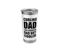 Curling Dad Like A Regular Dad But Cooler Stainless Steel Insulated Tumbler