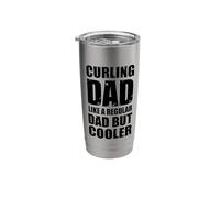 Curling Dad Like A Regular Dad But Cooler Stainless Steel Insulated Tumbler