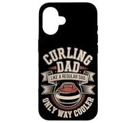 Curling Dad Like A Regular Dad Only Way Cooler Case for iPhone 16