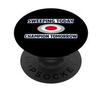 Curling Funny Sweep Hard Broom Cardio Ice Winter Sport PopSockets Adhesive PopGrip