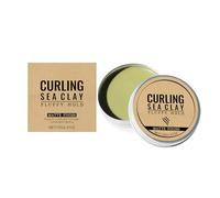 Curling Hair Clay - Matte Finish Pomade, Long Lasting Styling Wax, Natural Look Texture Paste, Anti Frizz Sculpting Mud Compound, Professional Grooming Hardware, Travel Size Tin Three Ounce Jar