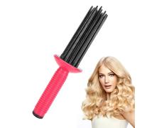 Curling Hair Comb, Curling Roll Comb, Hair Curling Roll Comb, Hair Curler for Curly Hair, Anti-Slip Curling Iron Hairstyling Tools for Home, Travel, Dating, Meeting 24.5 Cm