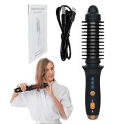 Curling Iron - 8.86 Inch Large Curls, Cordless Lightweight Curling Iron, from fe to PPS curling | Small Round Electric Hair Brush | Comfortable Frosted Handle Grooming Tool p
