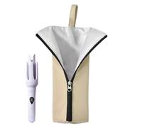 Curling Iron Bag, Heat Resistant Mat Pouch, Waterproof Organizer | Polyester Build, Compact 29x10cm Size | 1 Piece, for Travel, Salon and Vanity Use