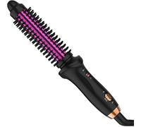 Curling Iron Brush 3/4 Inch Barrel for Travel, Dual Voltage for Short Long Hair, Heated Tourmaline Ceramic Barrel