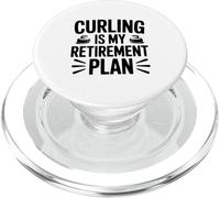 Curling Is My Retirement Plan Fun Sport Lover PopSockets PopGrip for MagSafe