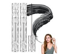 Curling Metal Wand Black Mascara, Ultimate Length & Curl Mascara Set, Volumizing & Lengthening, Smudge-Proof, Long-Lasting 4D Silk Fiber, Ultra-Fine Iron Wand For Natural Looks (2PC)