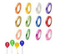 Curling Ribbon Set,12 Rolls 5mm Balloon Ribbon 12 Colors CurlingRibbon Set Double Sided SatinRibbon Rolls for Crafts,Balloons,Wedding,Christmas Festival or Birthday Party Decoration(10M/Roll)