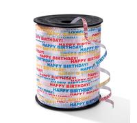 Curling Ribbons for Gift Wrapping Crafting Ribbon-Balloon String for DIY Art & Crafts, Gift Wrapping, Balloons, Bows,Wedding Decorations Happy Birthday Pattern