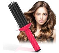 Curling Roll Comb, Curl Defining Brush, Air Curly Hair Brush, 17 Teeth Round Curly Hair Comb Styler, Anti-Slip Curling Iron Hairstyling Tools for Women, Home, Travel, Dating