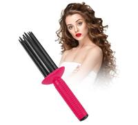 Curling Roll Comb, Hair Fluffy Curler Comb, Fluffy Curling Iron, Round Air Curly Hair Brush Styler, Non-Slip Curling Wand Hairstyling Tools for Women and Girls