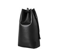 Curling Storage Bag Waterproof PU Drawstring Organizer Hair Dryer Protective Cover Travel Pouch Organizador(Black)
