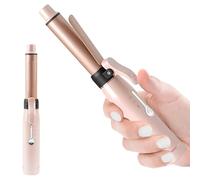 Curling Wand, Mini Cordless Curling Iron USB Rechargeable Ceramic Hair Curling Wand, 2 Temperature Levels Curling Tongs Wet& Dry Use Travel Hair Curler for Long& Short Hair