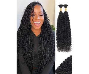 Curly Braiding Hair Human Hair for Braiding 2 x Human Hair Bundles for Braiding 100% Human Hair Bulk for Braiding 100g YNiSew