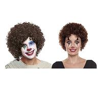 Curly Brown Clown Wig [120g] Adults Men Women Unisex【Assorted Colors】Wigs Costumes Carnival Halloween Parties Clown Disco Cosplay
