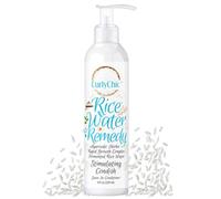 Curly Chic Rice Water Remedy Stimulating Condish - Ayurvedic Herbs, Fermented Rice Water, Lightweight Leave-In Conditioner for Healthy Hair Growth and Hydration - Sulfate, Paraben-Free - 8 fl oz