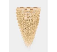 CURLY Clip in Extensions - luxury Quality - 5 pieces - 130g 22" - 1001 platinum blonde