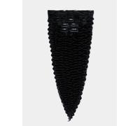 CURLY Clip in Extensions - luxury Quality - 5 pieces - 130g 22" - 1B black