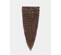 CURLY Clip in Extensions - luxury Quality - 5 pieces - 130g 22" - 8 hazelnut brown