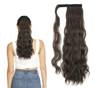 Curly Clip in Hair Extensions Wave Magic Paste One Piece Wrap Around Ponytail Extension Long Fluffy Synthetic Hairpiece 2321