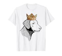 Curly-Coated Retriever Dog Wearing Crown T-Shirt