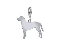 Curly-Coated Retriever Silhouette Silver Charm
