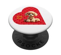 Curly Cutie! - Cute Toy Poodle - Valentine PopSockets Adhesive PopGrip