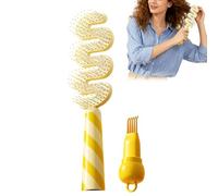 Curly Defining Brush,Anti-slip Grip Portable Styling Comb,Wet Hair Brush - for Holiday Festival Salon Home Travel Wedding Bridal Spa Grooming Parties Summer