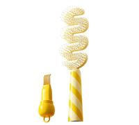 Curly Defining Brush, Portable Anti Slip Grip Detangling Tool with Flexible Bristles, Bristle Hair Brush with Comfortable Handle, Hair Accessory, Styling Tool for Festival Salon Travel Wedding Spa