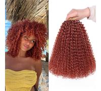 Curly Ginger Crochet Hair 12 Inch 8 Bundles Micro Twist Curly Crochet Hair Yanky Twist Wavy Synthetic Crochet Hair 12 Inch