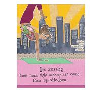 Curly Girl Cards by Leigh Standley - It's Amazing How Much Right-Side-Up... CURL60