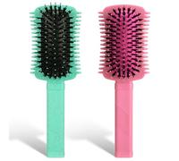 Curly Hair Brush 2 Pack, Volume Curl Defining Brush for Effortlessly Detangling Shaping and Styling Women's Curls, Reduce Pulling