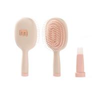 Curly Hair Brush, Bounce Curl Brush with Cleaning Claw for Curly Thick Straight, Curl Defining Brushes, Detangling Hair Brushes for Women Men Combing I Reduce Pulling and Separation (Pink)