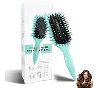 Curly Hair Brush, Bounce Styling Tool for Definition, Curl Shaping Comb for Natural Texture, Detangling Hair Brush for Curly Styles