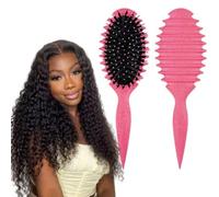 Curly Hair Brush Curl Defining Brush Volume Curl Brush for Curly Hair Wet, Shaping and Defining Curls for Women and Men by Quaroimi (Pink, 1PCS)