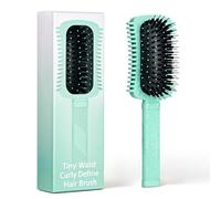 Curl Defining Brush for Curly Hair, Volume Curl Brush, Curly Hair Brush Defining, Shaping and Styling Women's Curls (Green 1PC)
