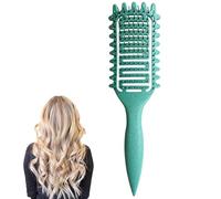 Curly Hair Brush,Detangle Hair Brush,Curl - Detangler Hairbrush,Define Styling Paddle Brush for Wet/Thick/Curly Hair, Soft Bristle Vent Detangling Comb for Women Men Girls (Green)