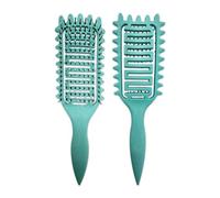 Curly Hair Brush - Detangling & Curl Defining Brush for Hair, Vented Bounce Curl Styling Tool Comb for Women & Men, Glide Through Knots, Shape & Define Curls with Ease, Hair Detangler Brush (Aqua)